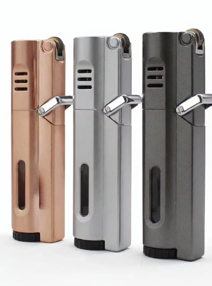 Aomai Triple Jet Flame Lighter — The Perfect Torch for Cigars