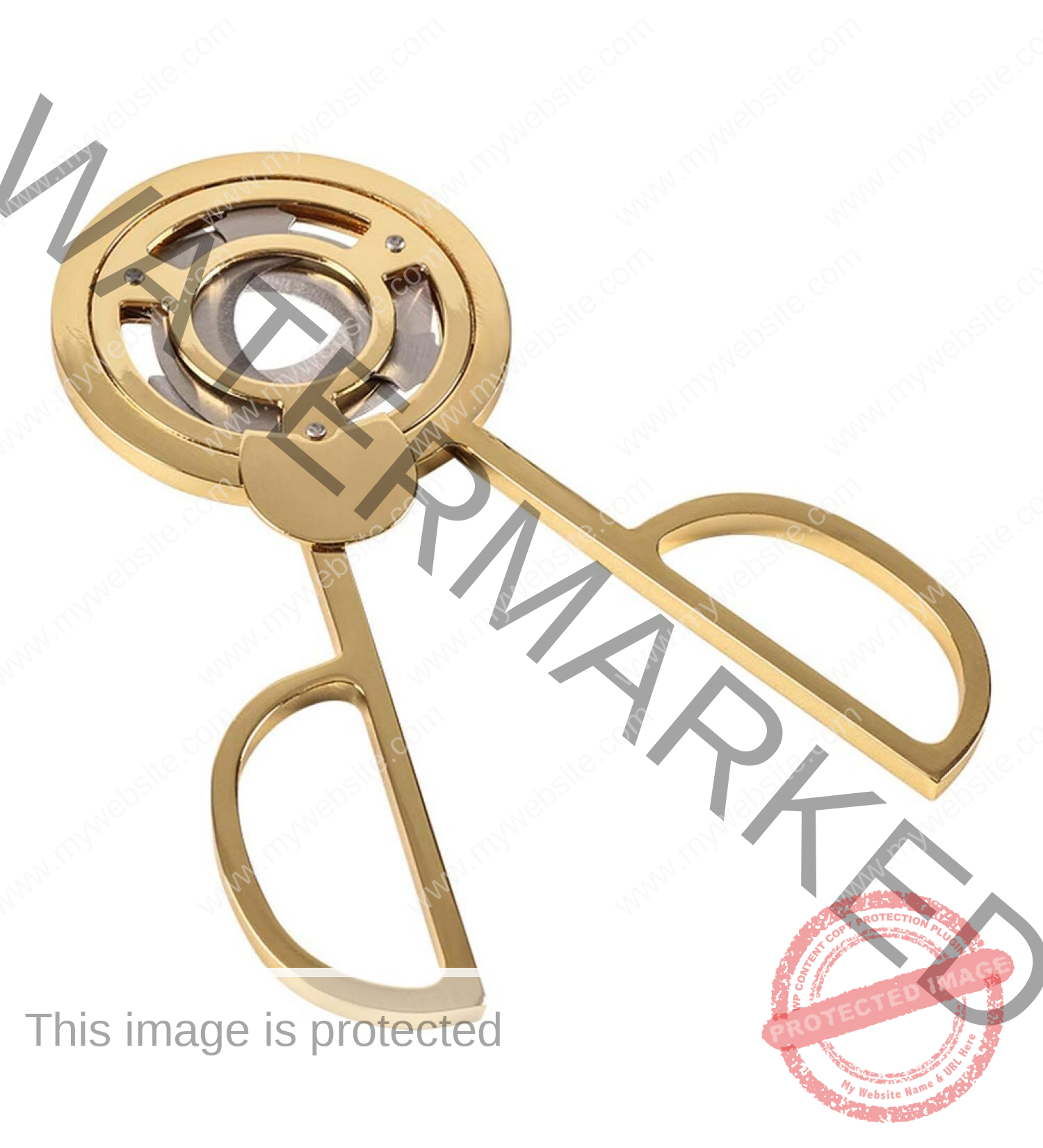 Triple Blade Golden Cigar Cutter La Saintos Cigars