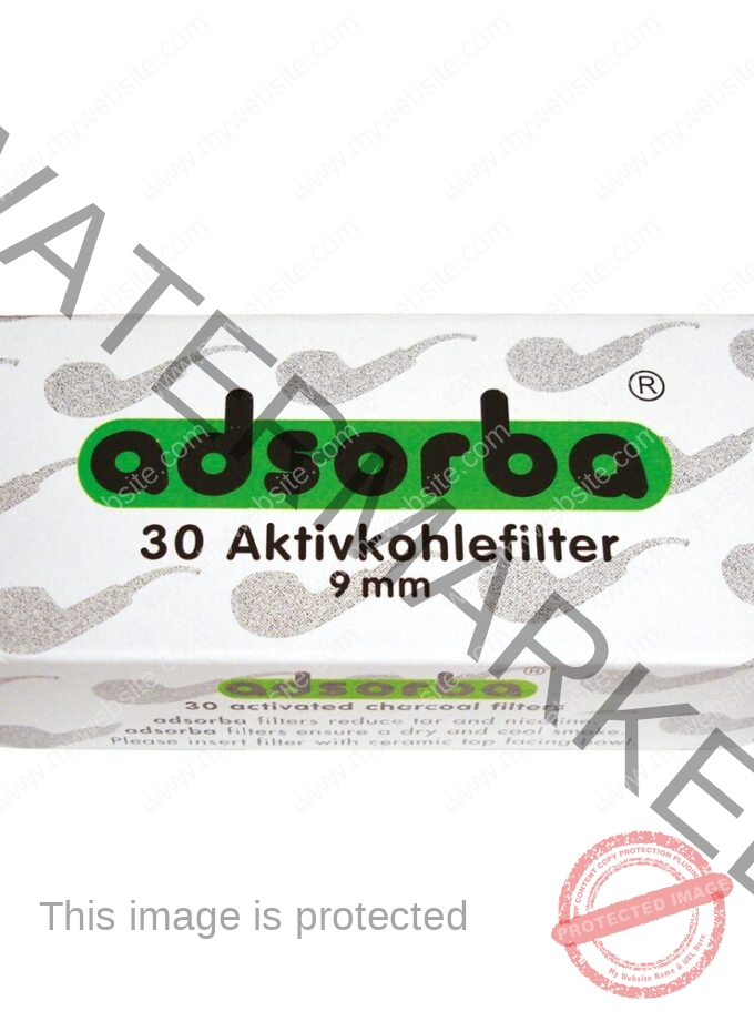 Adsorba 9mm Activated Charcoal Pipe Filters La Saintos