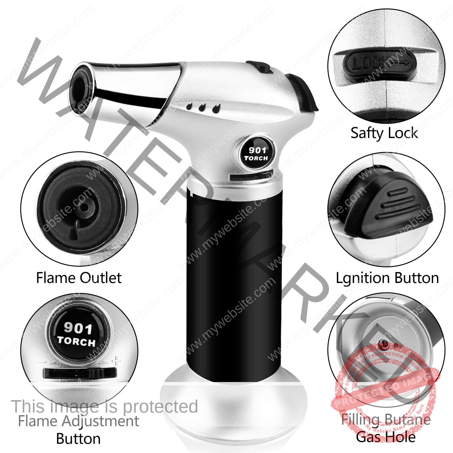 Table Torch for Cigar La Saintos