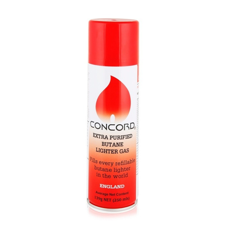 Concord Butane Lighter Gas Extra Purified 250ml refill can